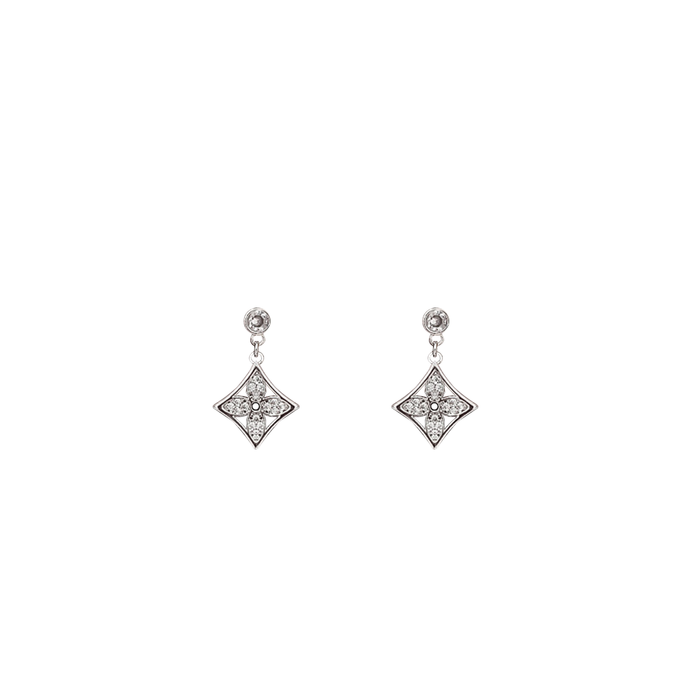 l**is V*t*n idylle blossom ear stud, yellow gold and diamond - per unit q96170